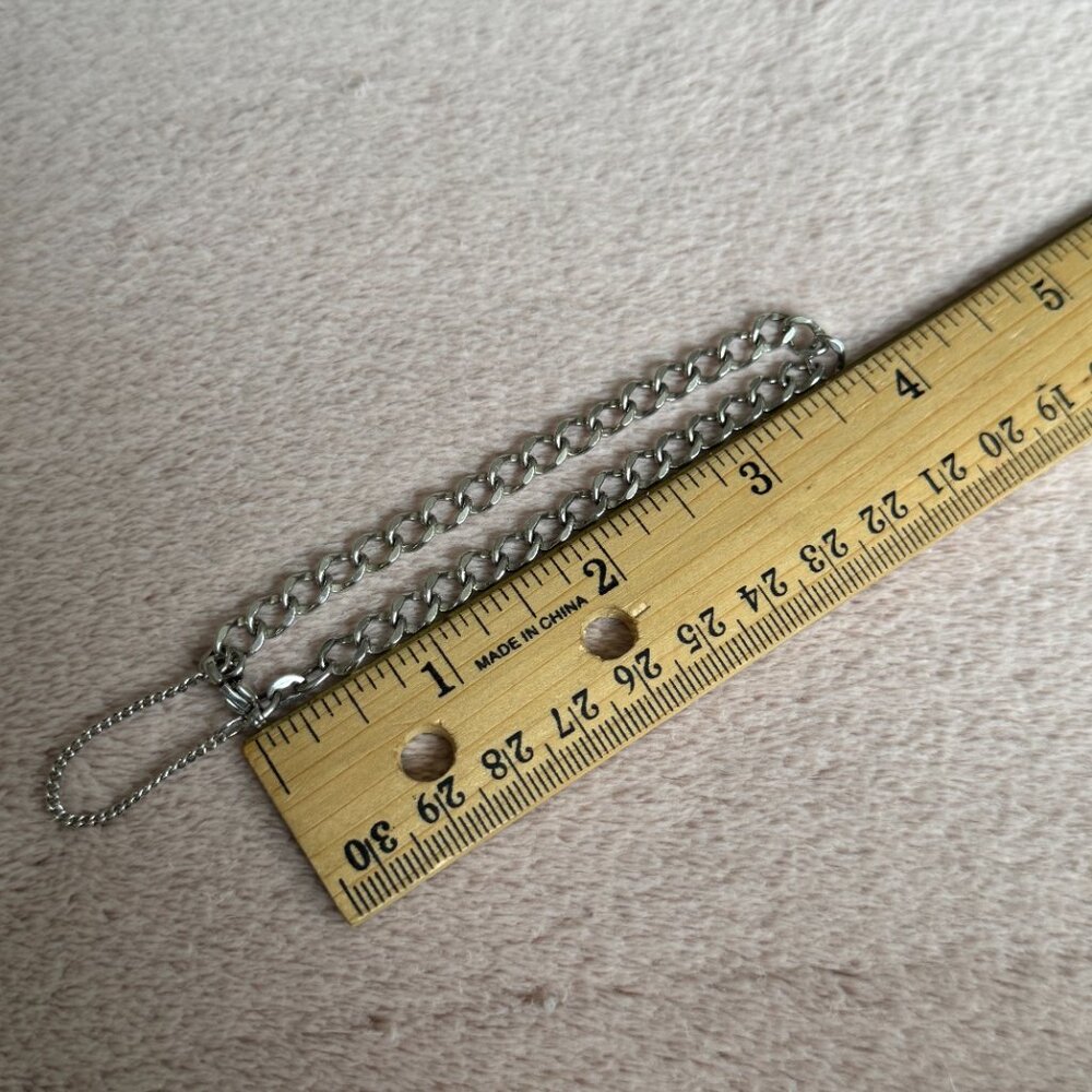 Retired James Avery Light Single Curb Charm Bracelet - Picture 3 of 3
